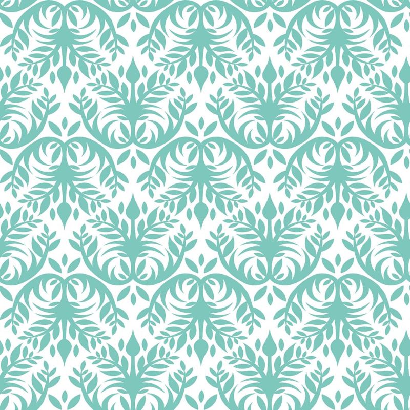 RM Coco Fabric Double Dutch Damask Frosted Jade